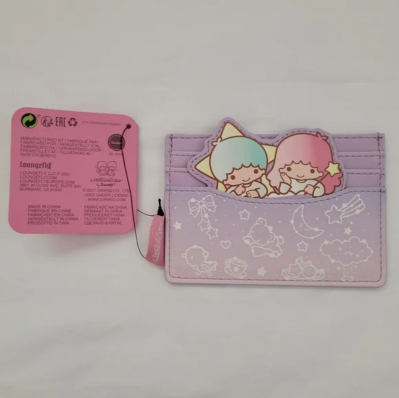 Loungefly Sanrio Little Twin Stars Constellations Cardholder - Picture 7 of 7